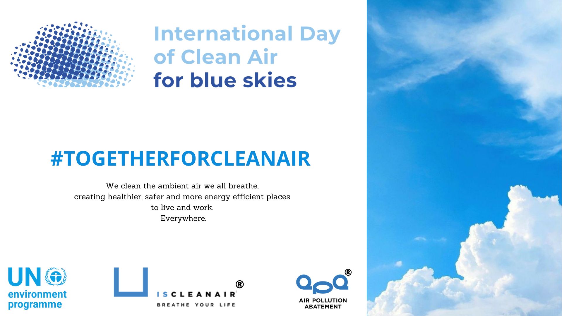 ISCLEANAIR celebra l'International Day of Clean Air for Blue Skies